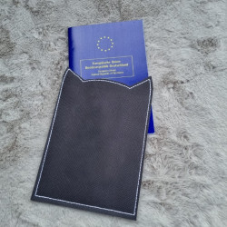 Stickserie ITH - Impfpasshülle Katzenkopf Ohren Blanko